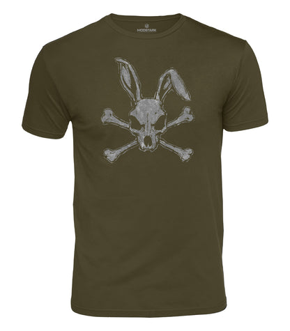 Dark Bunny Skull Cotton T-Shirt