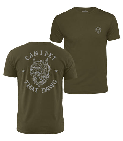 Can I Pet That Dawg Cotton T-Shirt