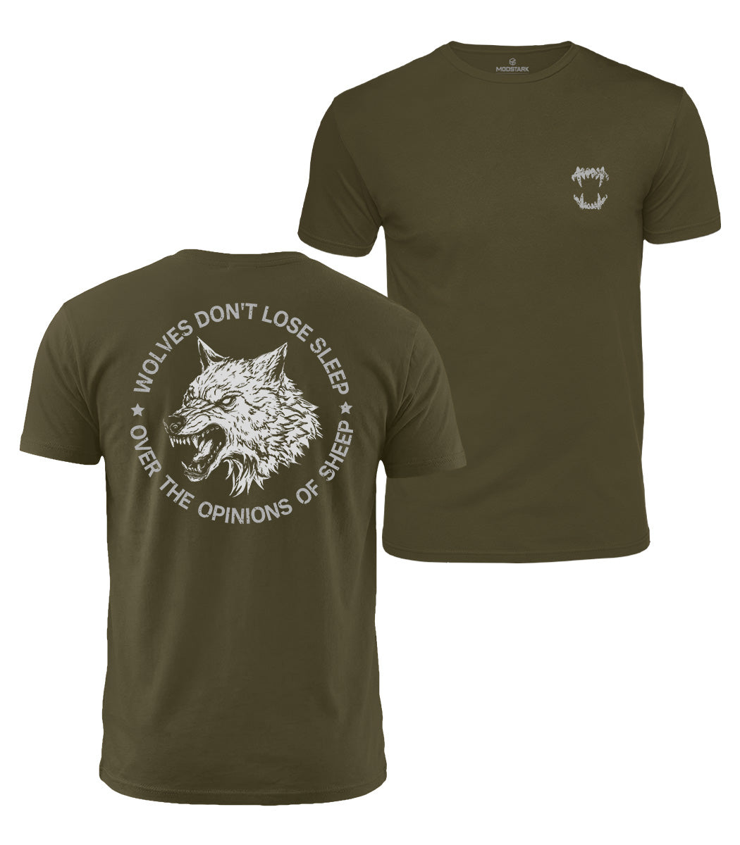 Fierce Wolf Quote Cotton T-Shirt