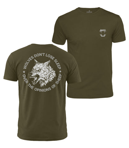 Fierce Wolf Quote Cotton T-Shirt