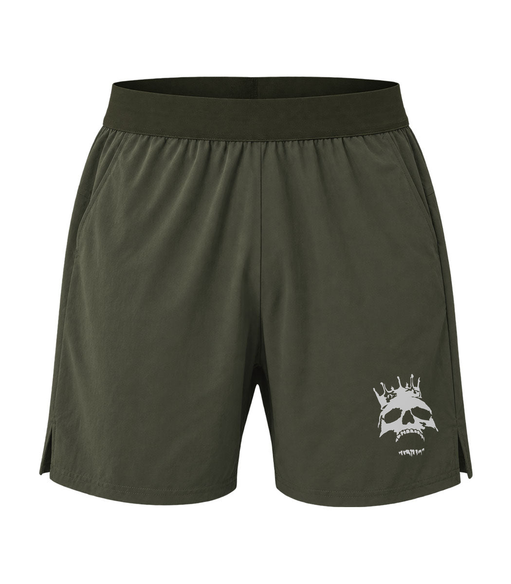 Crowned Skull Athletic Shorts