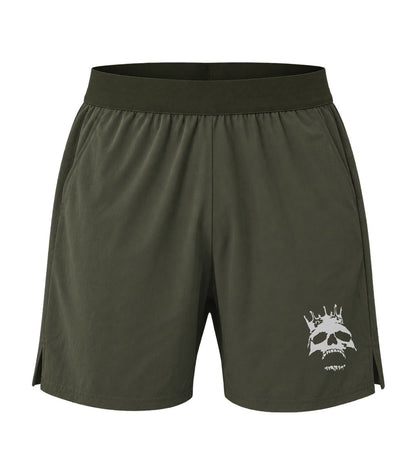 Crowned Skull Athletic Shorts