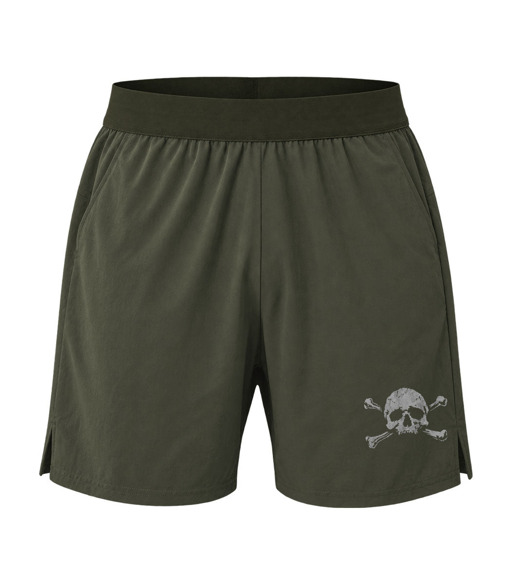 Skull Crossbones Athletic Shorts
